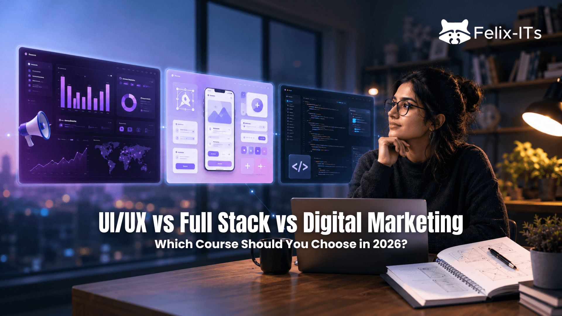 UI/UX vs Full Stack vs Digital Marketing: Which Course Should You Choose in 2026?