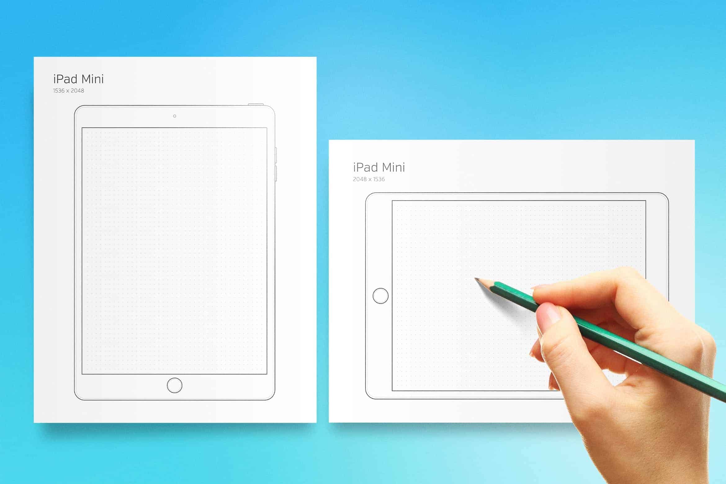 iPad Mini wireframe